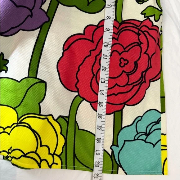 Vintage MOSCHINO CHEAP & CHIC Mod Floral Mini Skirt Flare RARE 8 - Picture 13 of 14